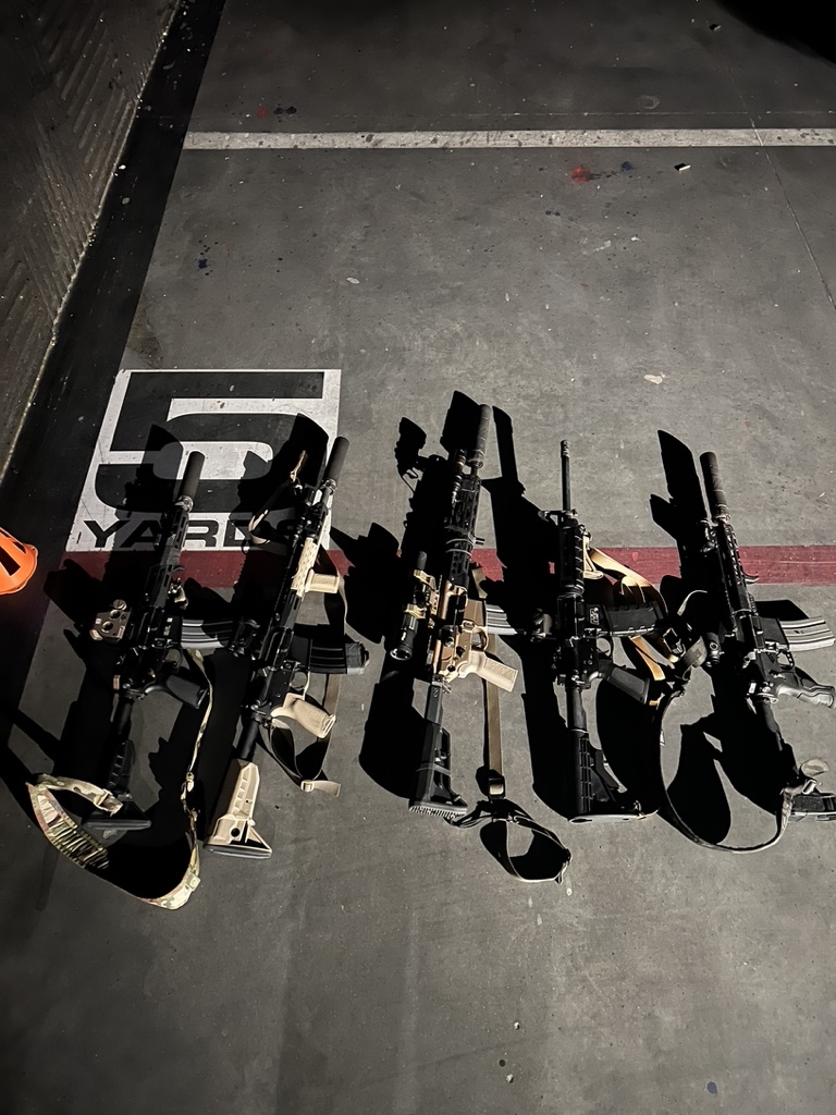 Carbines ready for training