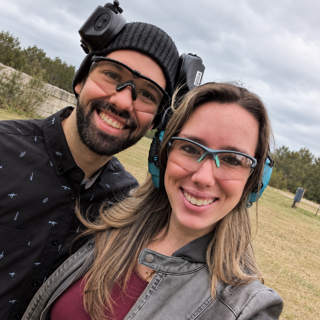 Raymond and Briana Patch at the range